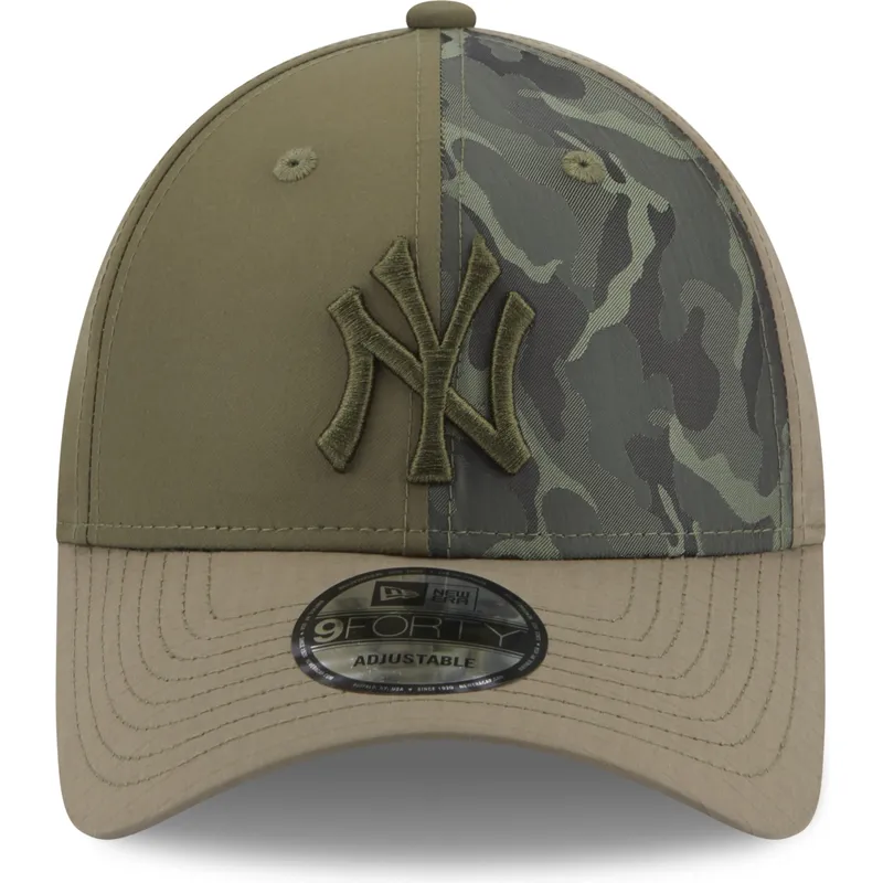 kapa-zaobljena-zelena-podesiv-9forty-multi-texture-new-york-yankees-mlb-new-era