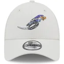 new-era-curved-brim-road-runner-9forty-looney-tunes-beige-adjustable-cap