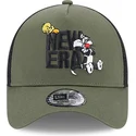 kapa-zaobljena-zelena-snapback-a-frame-piolin-y-silvestre-looney-tunes-new-era
