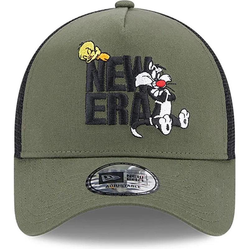 kapa-zaobljena-zelena-snapback-a-frame-piolin-y-silvestre-looney-tunes-new-era