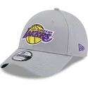 kapa-zaobljena-siva-podesiv-9forty-team-side-patch-los-angeles-lakers-nba-new-era
