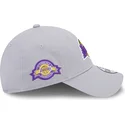 kapa-zaobljena-siva-podesiv-9forty-team-side-patch-los-angeles-lakers-nba-new-era