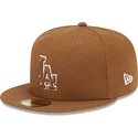 kapa-ravna-smeda-prilagodena-59fifty-team-outline-los-angeles-dodgers-mlb-new-era