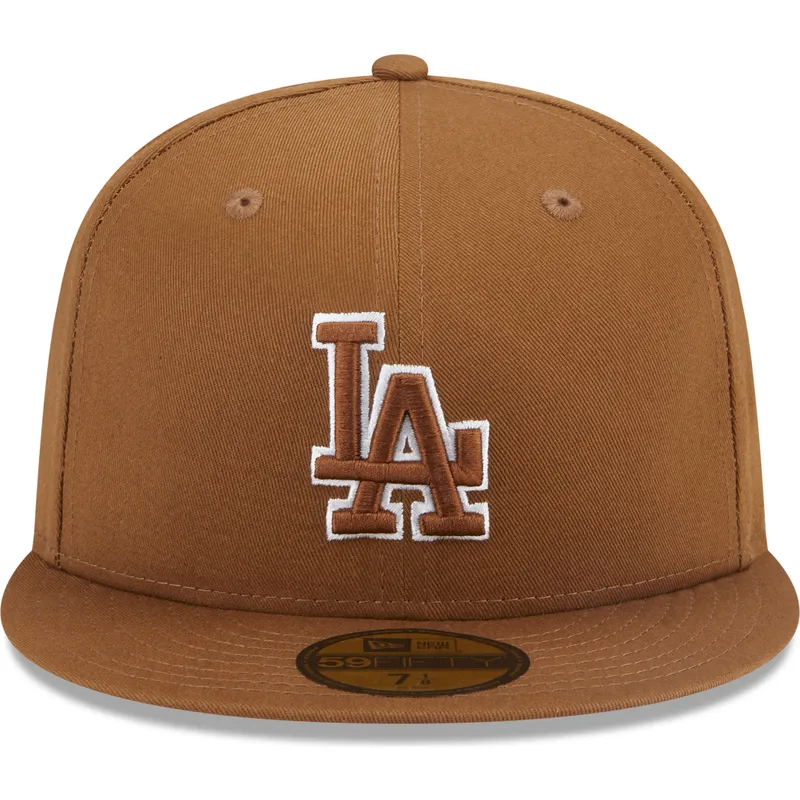 kapa-ravna-smeda-prilagodena-59fifty-team-outline-los-angeles-dodgers-mlb-new-era