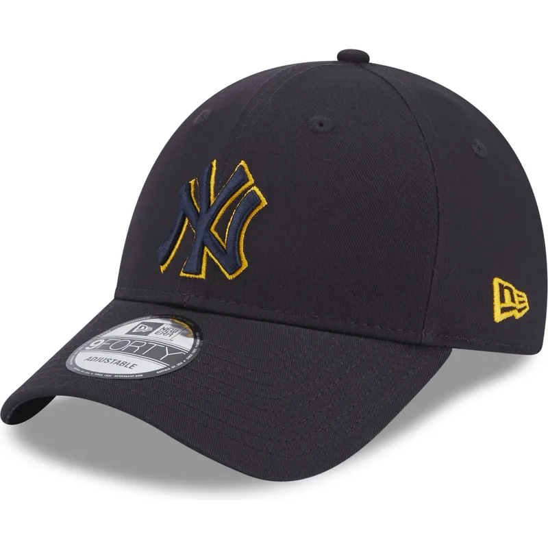 kapa-zaobljena-mornarsko-plava-podesiv-9forty-team-outline-new-york-yankees-mlb-new-era