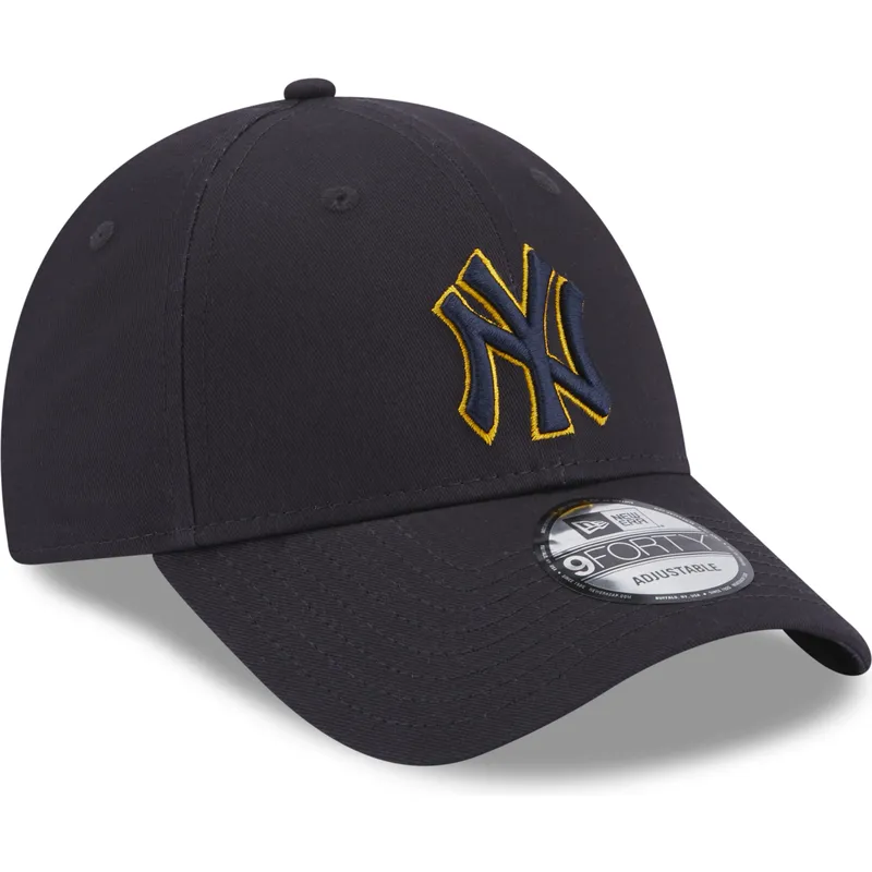 kapa-zaobljena-mornarsko-plava-podesiv-9forty-team-outline-new-york-yankees-mlb-new-era