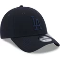 new-era-curved-brim-navy-blue-logo-9forty-repreve-los-angeles-dodgers-mlb-navy-blue-adjustable-cap