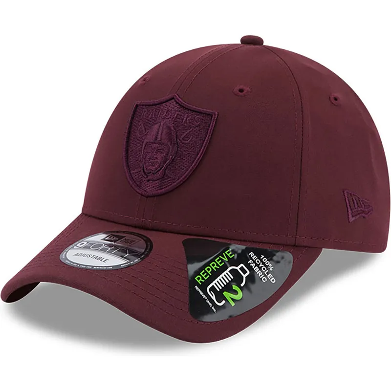 kapa-zaobljena-crvena-podesiv-9forty-repreve-las-vegas-raiders-nfl-new-era