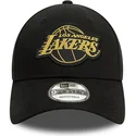kapa-zaobljena-crna-podesiv-9forty-metallic-badge-los-angeles-lakers-nba-new-era