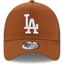 kapa-zaobljena-smeda-snapback-a-frame-league-essential-los-angeles-dodgers-mlb-new-era