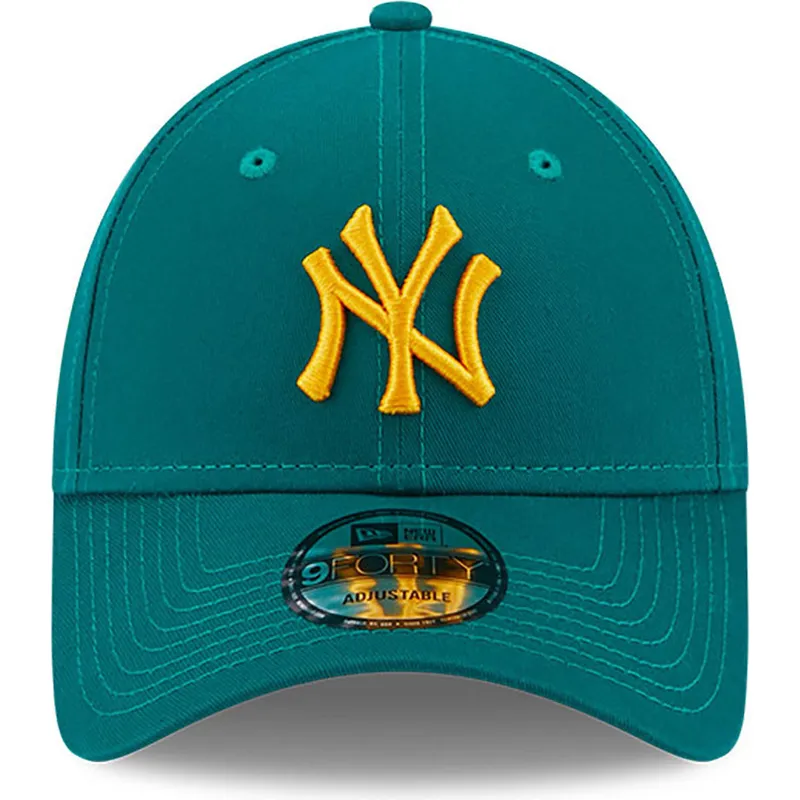 kapa-zaobljena-zelena-podesiv-9forty-league-essential-new-york-yankees-mlb-new-era