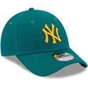 kapa-zaobljena-zelena-podesiv-9forty-league-essential-new-york-yankees-mlb-new-era