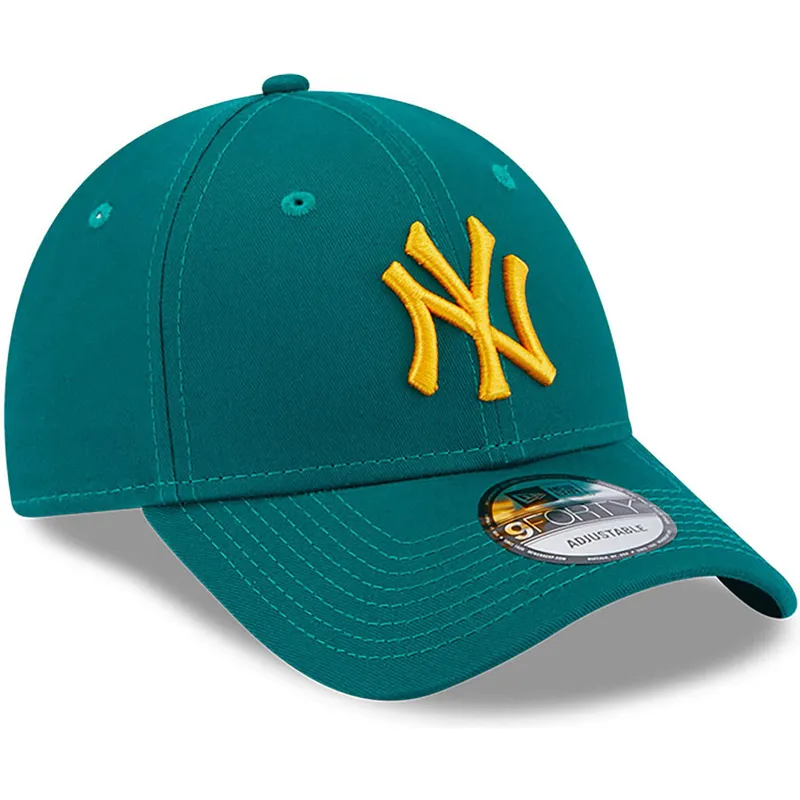 kapa-zaobljena-zelena-podesiv-9forty-league-essential-new-york-yankees-mlb-new-era