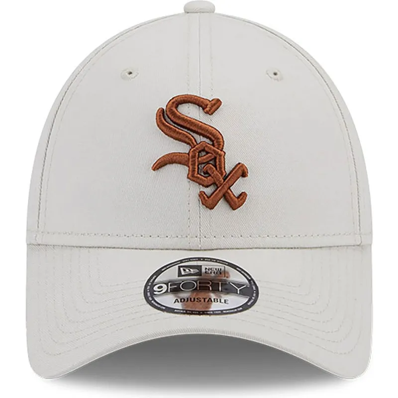 cap-zaobljena-beige-adjustable-strap-marron-9forty-league-essential-chicago-white-sox-mlb-new-era cap-zaobljena-beige-adjustable-strap-marron-9forty-league-essential-chicago-white-sox-mlb-new-era