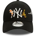 kapa-zaobljena-crna-podesiv-9forty-koi-fish-new-york-yankees-mlb-new-era