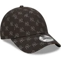 kapa-zaobljena-crna-podesiv-9forty-monogram-new-york-yankees-mlb-new-era