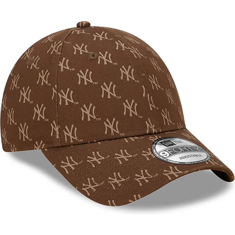 kapa-zaobljena-smeda-podesiv-9forty-monogram-new-york-yankees-mlb-new-era