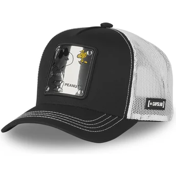 Kapa zaobljena crna snapback Joe Cool NAW5 Snoopy Kikiriki Capslab
