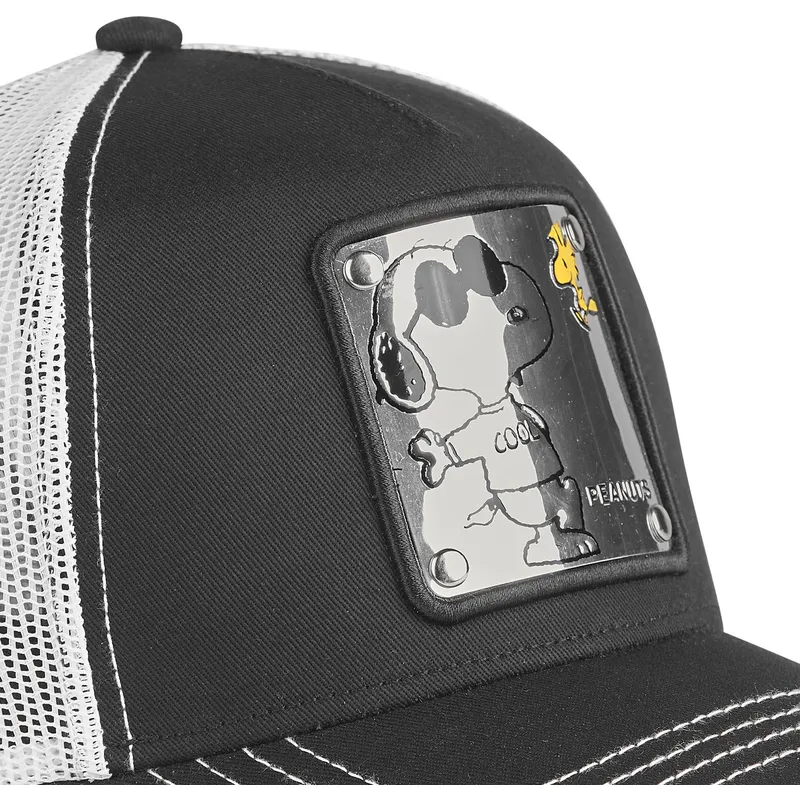 kapa-zaobljena-crna-snapback-joe-cool-naw5-snoopy-kikiriki-capslab