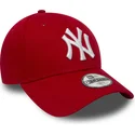 kapa-zaobljena-crvena-podesiv-za-djecu-9forty-essential-new-york-yankees-mlb-new-era