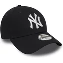 new-era-curved-brim-youth-9forty-essential-new-york-yankees-mlb-navy-blue-adjustable-cap