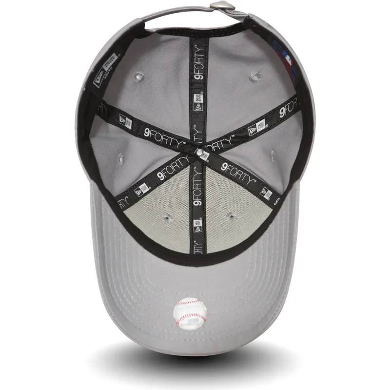 cap-zaobljena-gray-adjustable-strap-za-djecu-9forty-essential-new-york-yankees-mlb-new-era