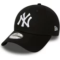 new-era-curved-brim-youth-9forty-essential-new-york-yankees-mlb-black-adjustable-cap