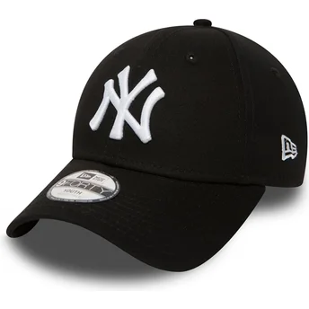Cap zaobljena black adjustable strap za djecu 9FORTY Essential New York Yankees MLB New Era