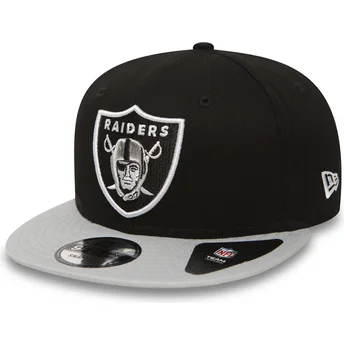 kapa-ravna-siva-snapback-9fifty-cotton-block-las-vegas-raiders-nfl-new-era