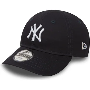 Kape zaobljena plava podesiva traka za djecu 9FORTY Essential New York Yankees MLB New Era