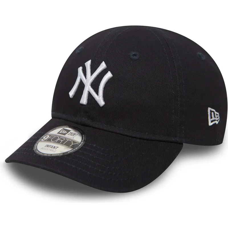 cap-zaobljena-blue-adjustable-strap-za-djecu-9forty-essential-new-york-yankees-mlb-new-era