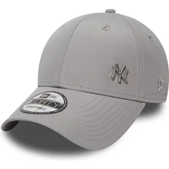 Kape zaobljena siva podesiva traka 9FORTY Flawless New York Yankees MLB New Era