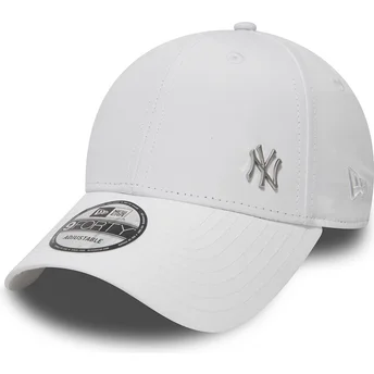 Cap zaobljena white adjustable strap 9FORTY Flawless New York Yankees MLB New Era