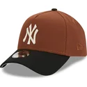 kapa-zaobljena-smeda-snapback-9forty-a-frame-harvest-new-york-yankees-mlb-new-era