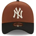 kapa-zaobljena-smeda-snapback-9forty-a-frame-harvest-new-york-yankees-mlb-new-era