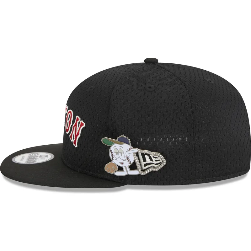 kapa-ravna-crna-snapback-9fifty-post-up-pin-boston-red-sox-mlb-new-era