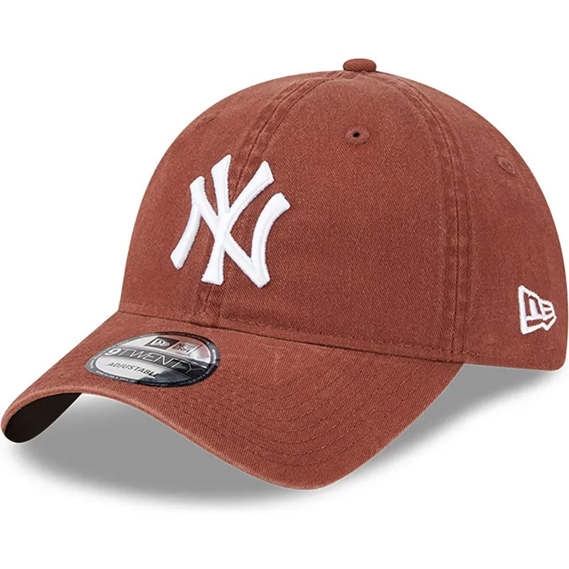 kapa-zaobljena-smeda-podesiv-9twenty-league-essential-new-york-yankees-mlb-new-era