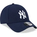 kapa-zaobljena-mornarsko-plava-podesiv-9forty-essential-melton-wool-new-york-yankees-mlb-new-era