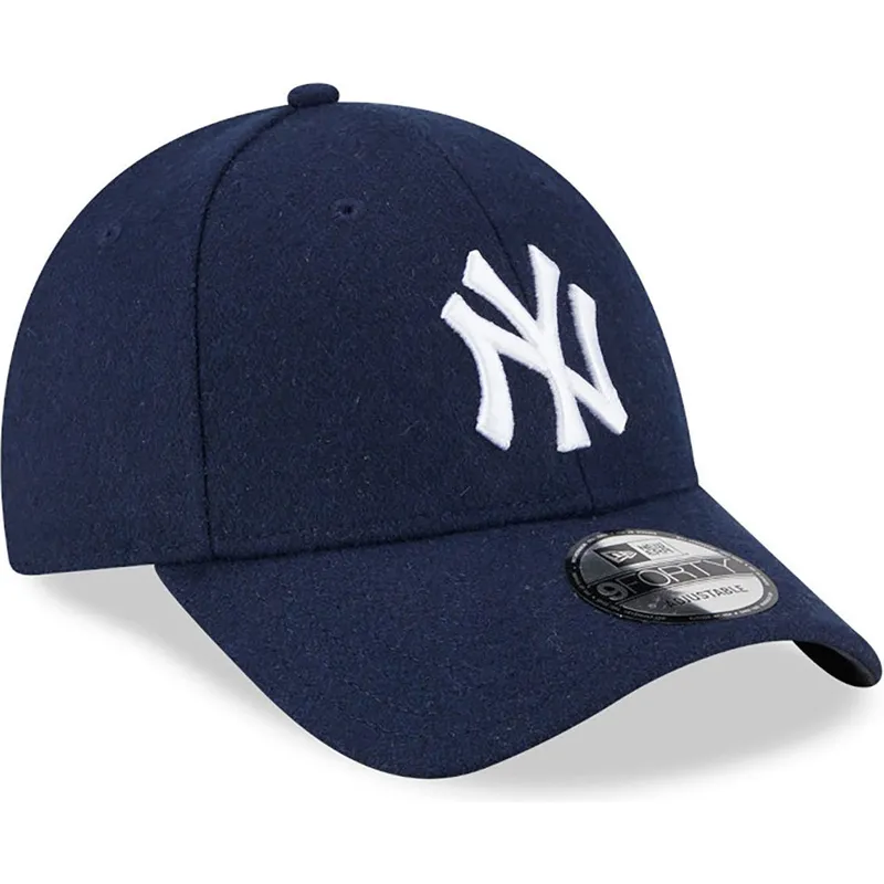 kapa-zaobljena-mornarsko-plava-podesiv-9forty-essential-melton-wool-new-york-yankees-mlb-new-era