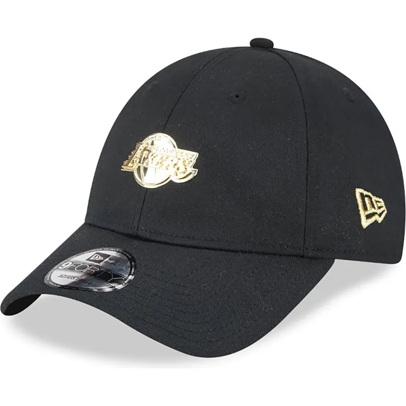 kapa-zaobljena-crna-podesiv-9forty-pin-los-angeles-lakers-nba-new-era