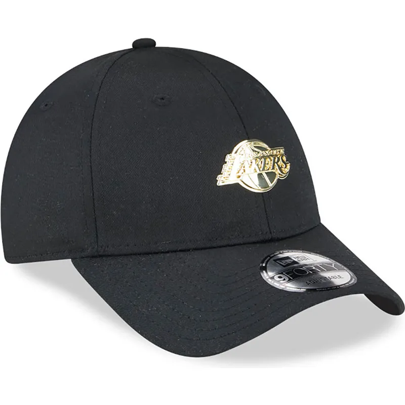 kapa-zaobljena-crna-podesiv-9forty-pin-los-angeles-lakers-nba-new-era
