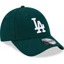 kapa-zaobljena-zelena-podesiv-9forty-essential-melton-wool-los-angeles-dodgers-mlb-new-era