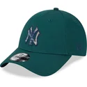 kapa-zaobljena-zelena-podesiv-9forty-check-infill-new-york-yankees-mlb-new-era