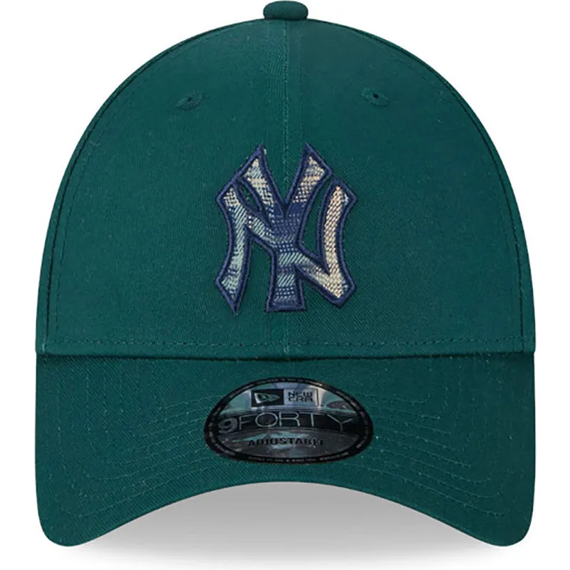 kapa-zaobljena-zelena-podesiv-9forty-check-infill-new-york-yankees-mlb-new-era