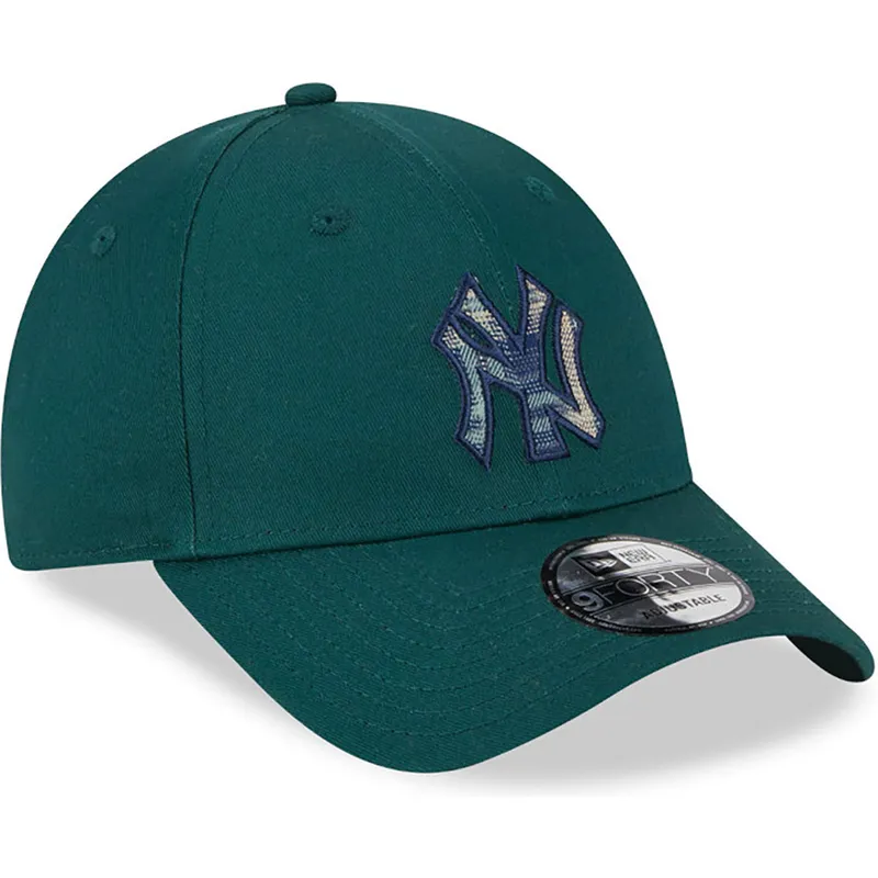 kapa-zaobljena-zelena-podesiv-9forty-check-infill-new-york-yankees-mlb-new-era