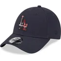 kapa-zaobljena-mornarsko-plava-podesiv-9forty-check-infill-los-angeles-dodgers-mlb-new-era
