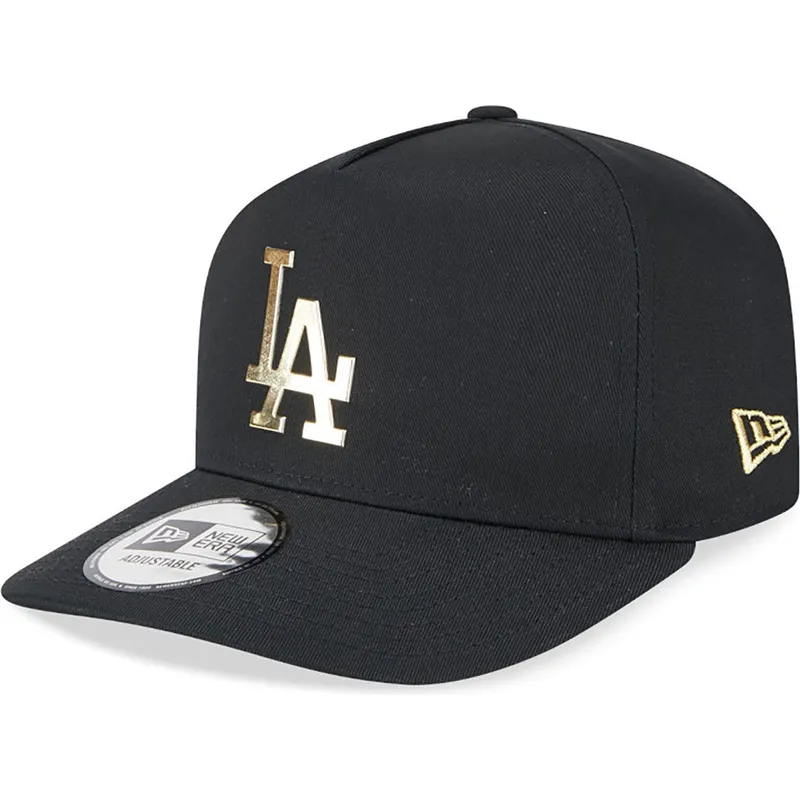 kapa-zaobljena-crna-snapback-a-frame-foil-pack-los-angeles-dodgers-mlb-new-era