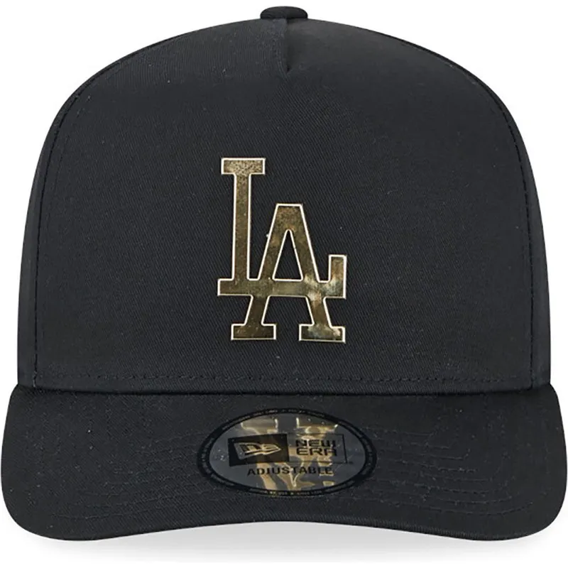 kapa-zaobljena-crna-snapback-a-frame-foil-pack-los-angeles-dodgers-mlb-new-era