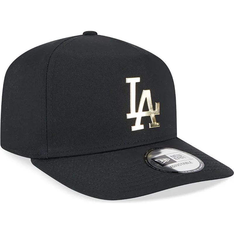 kapa-zaobljena-crna-snapback-a-frame-foil-pack-los-angeles-dodgers-mlb-new-era