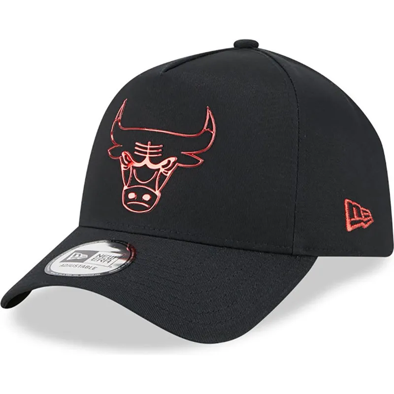 kapa-zaobljena-crna-snapback-a-frame-foil-pack-chicago-bulls-nba-new-era